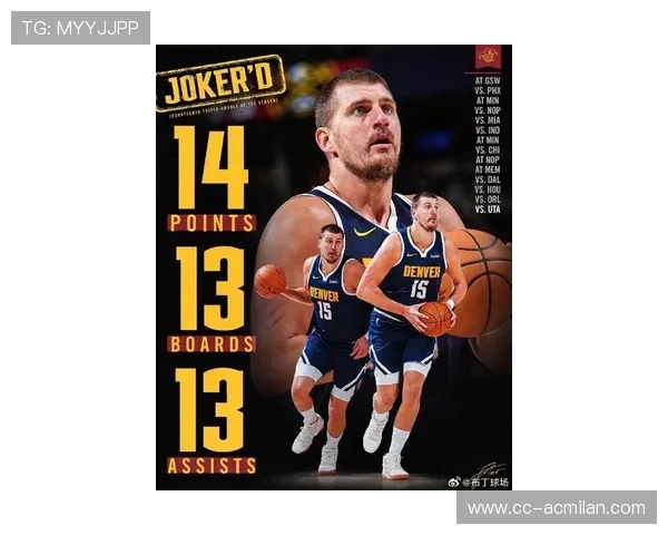 约基奇背身送出妙传，掘金连续制造得分机会